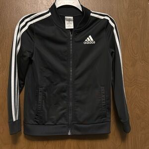 Black adidas jacket size L (14) boy